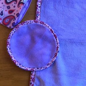 Terrycloth “makeup eraser” with carrying case